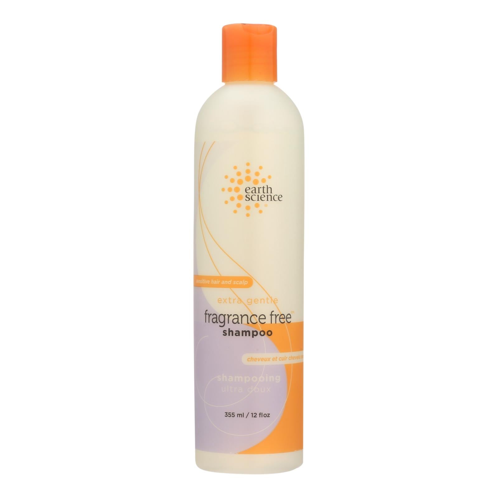 Earth Science Pure Essentials Shampoo for Sensitive Scalp - Fragrance Free - 12 Fl Oz
