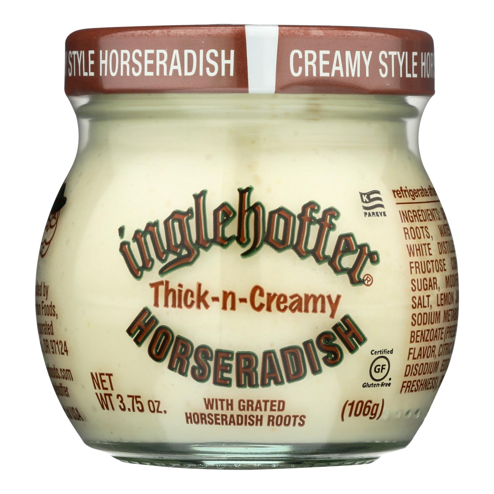 Inglehoffer, Smooth and Tangy Cream Style Horseradish, 3.75 oz, Pack of 12