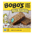 Bobo's Oat Bar, Lemon Poppyseed, Case of 6, 4-Pack