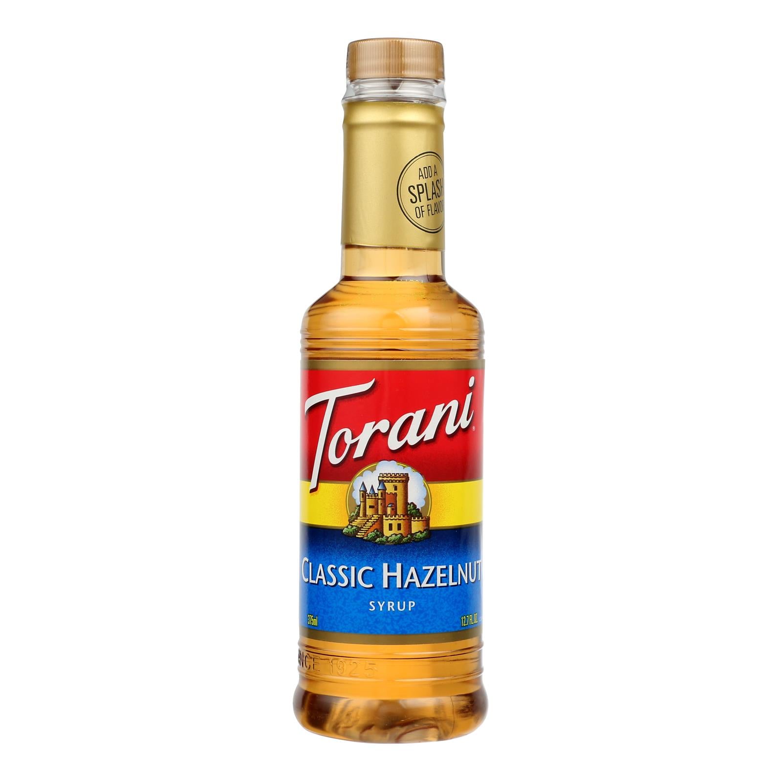 Torani Indulgent Hazelnut Coffee Flavoring Syrup (Pack of 4 - 12.7 Fl Oz. Bottles)