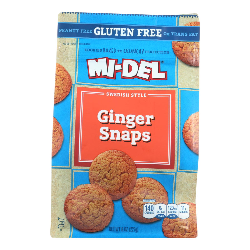 Midel Classic Ginger Snaps Cookies, 8 oz. (Pack of 8)