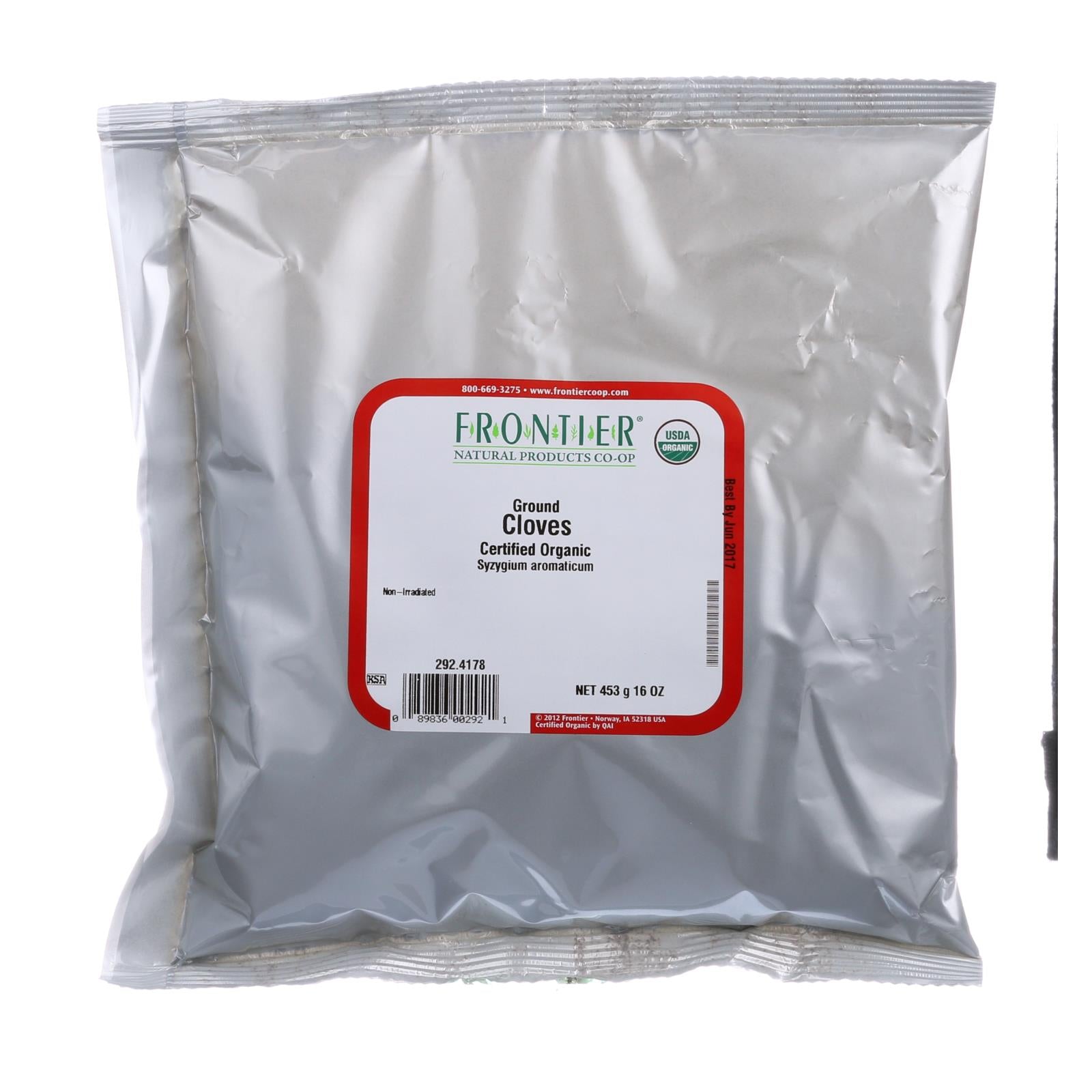 Frontier Herb - Organic  Ground Single Cloves Powder 1lb
