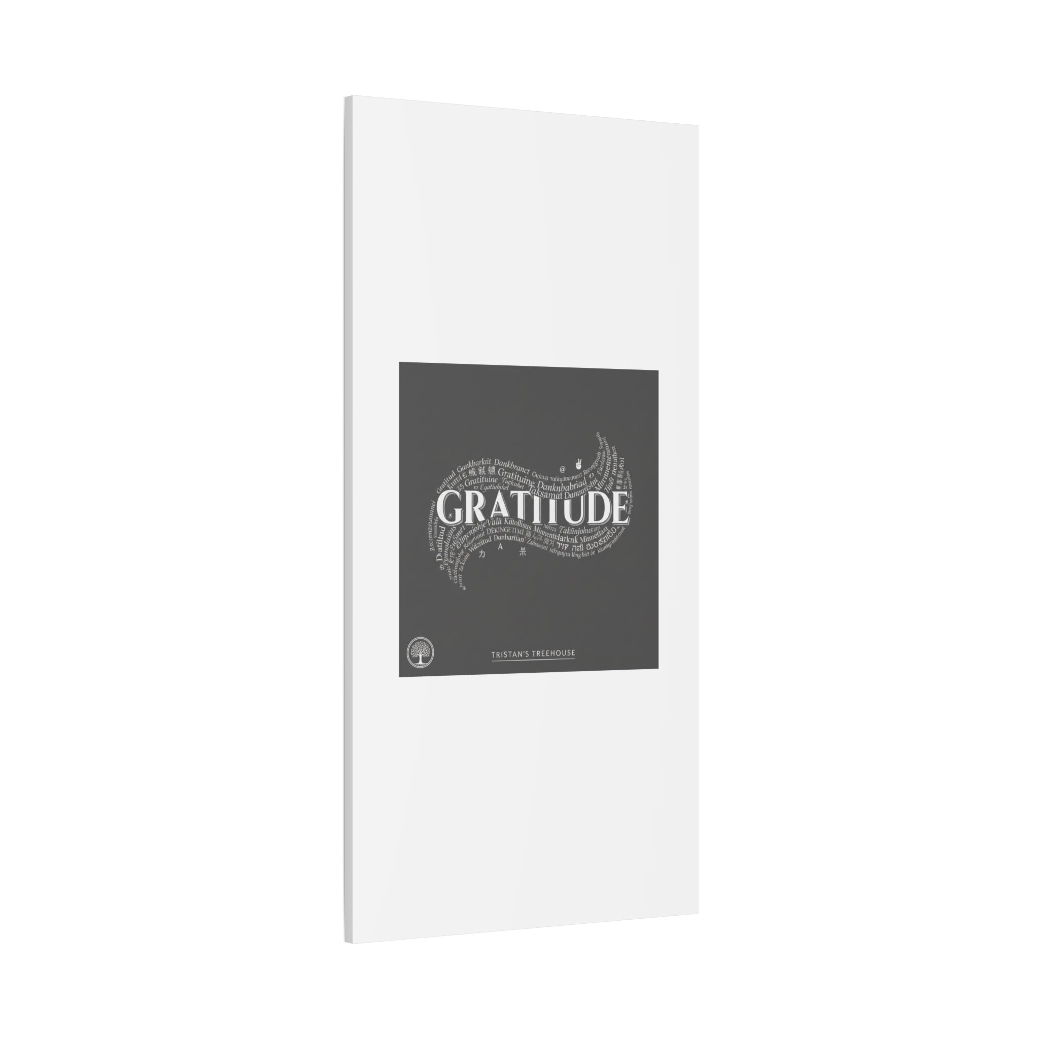 Gratitude Wall Art Matte Canvas | Tiny Treats, sweet uplifting print