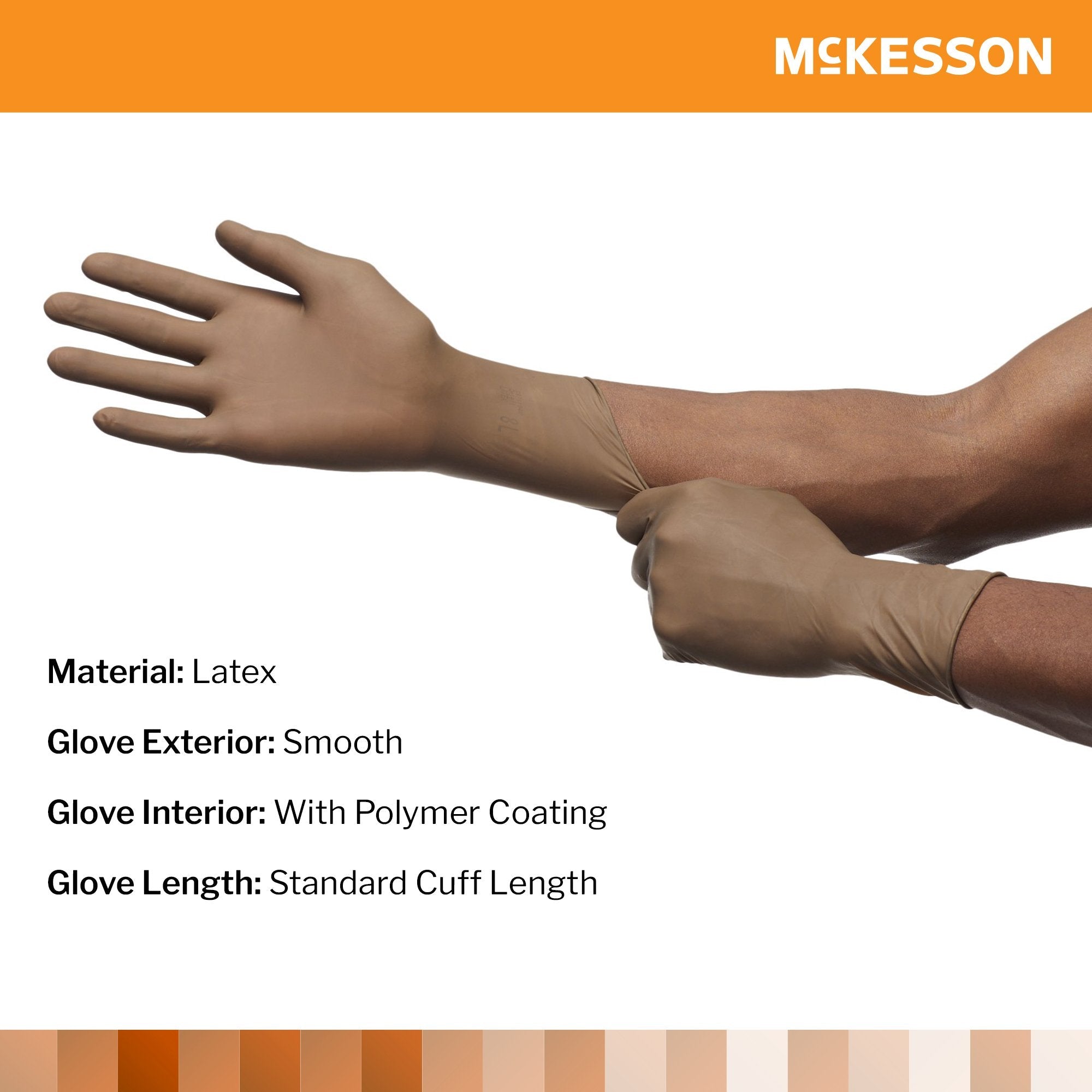 McKesson Perry® Latex Surgical Glove, Size 5.5, Brown 20-1355N