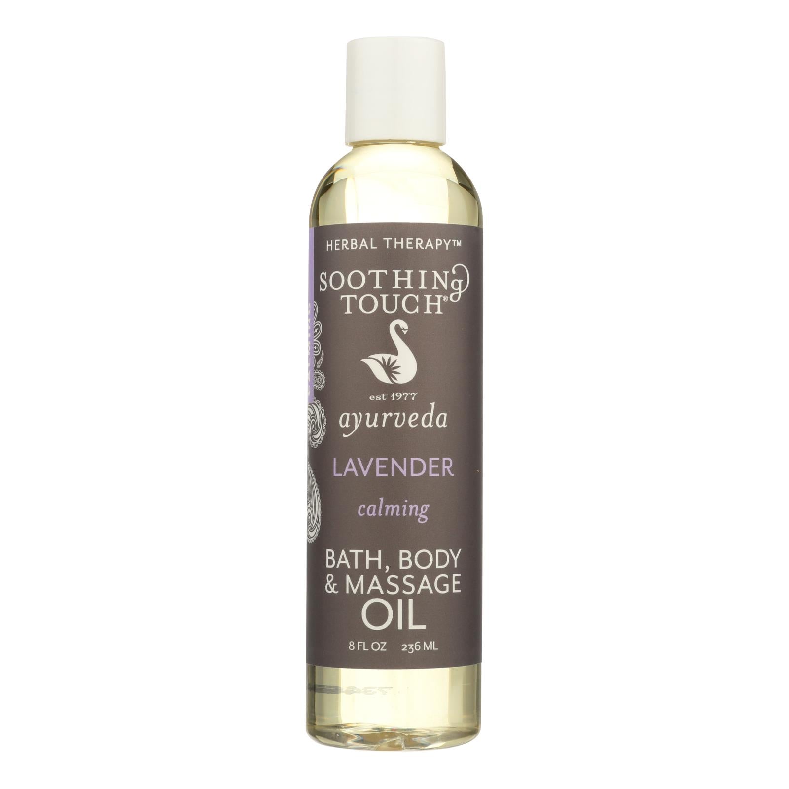 Soothing Touch Lavender Bath and Body Oil for Relaxation (8 Oz.)
