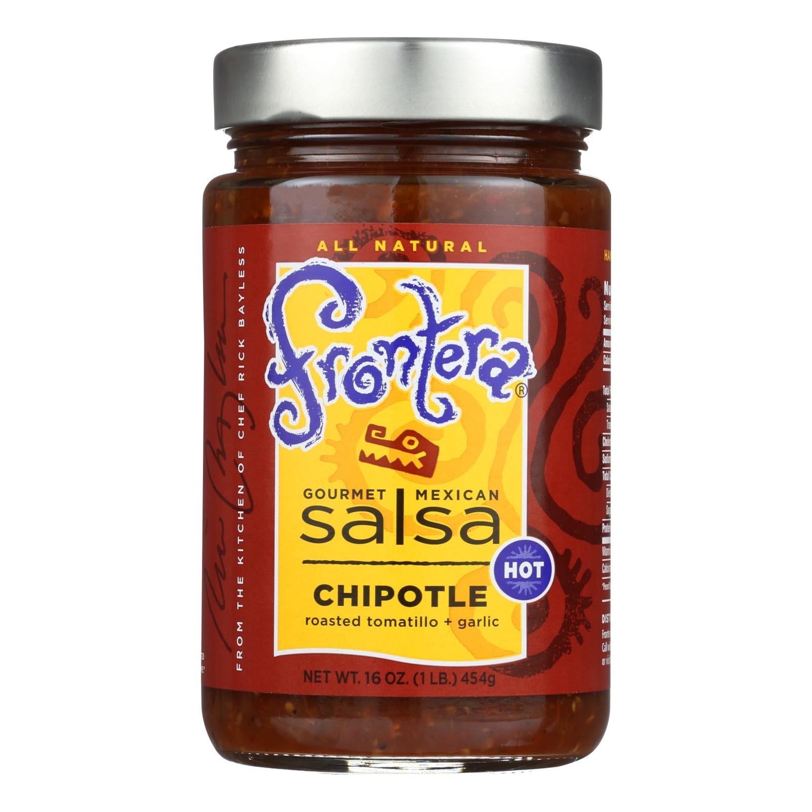 Frontera Foods Chipotle Salsa, Case of 6, 16 oz, Authentic Mexican Flavor