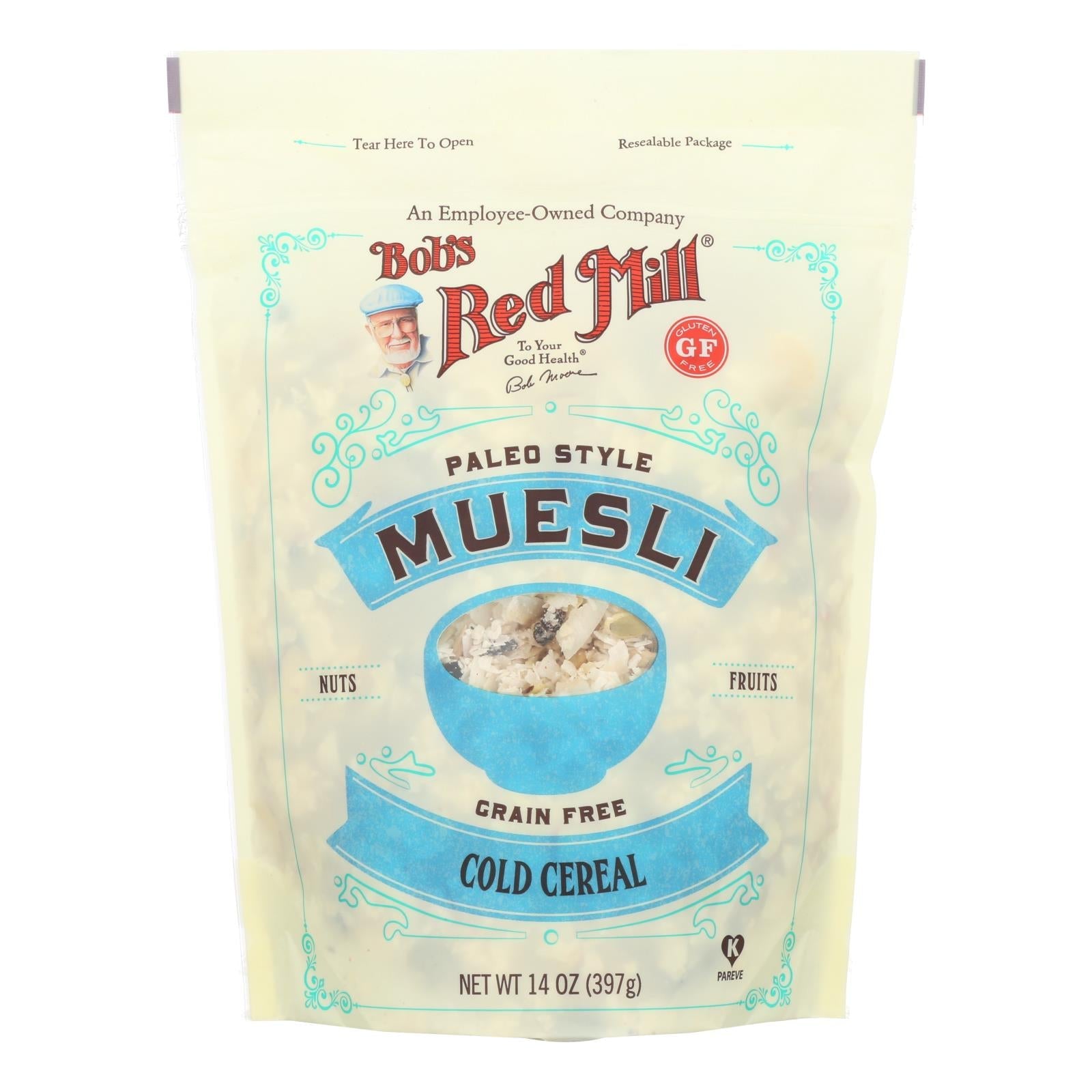 Bob's Red Mill Paleo Grain-Free Muesli 14 oz | 4-Pack | Gluten-Free Organic Muesli