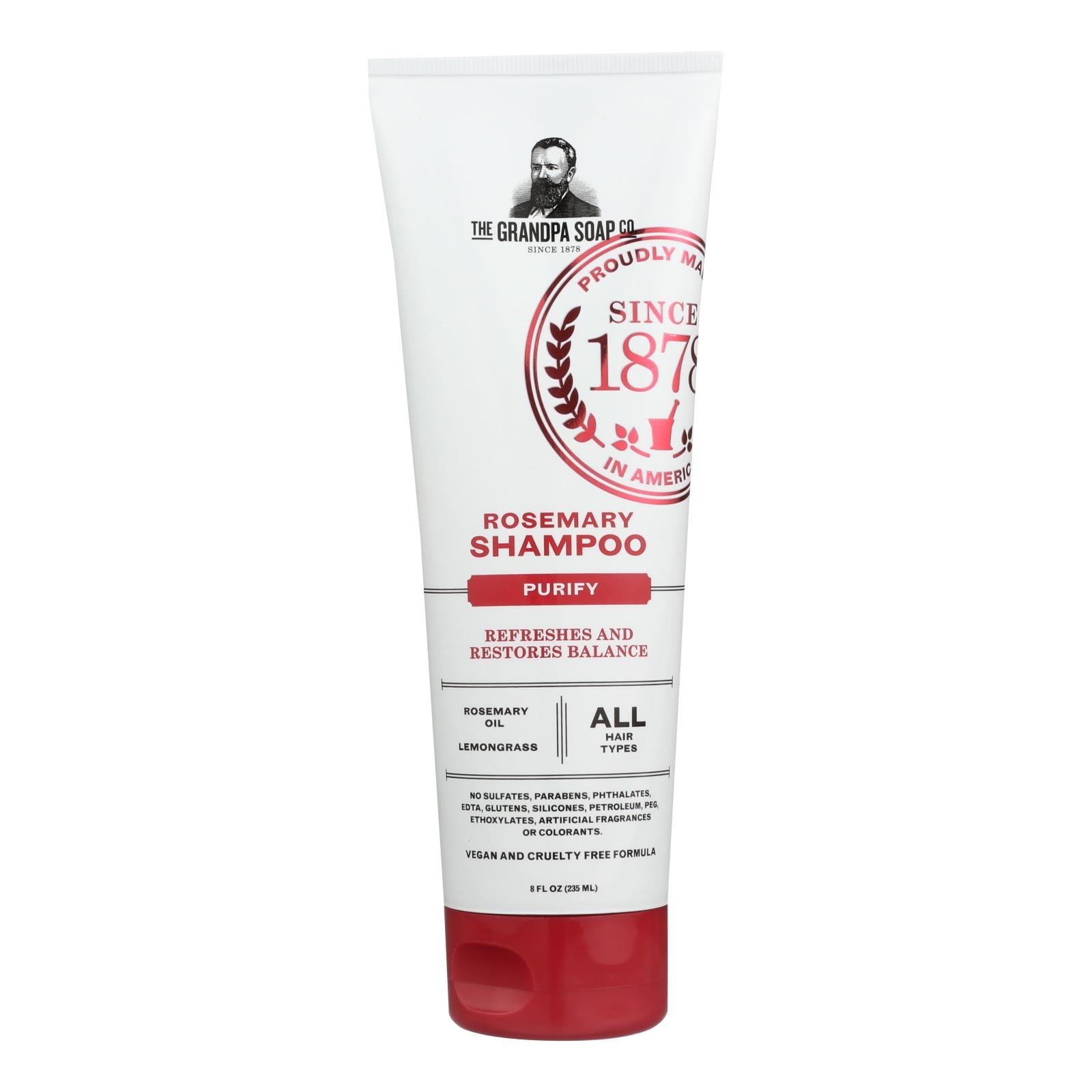 Grandpa Soap Rosemary Shampoo, 8 Fl Oz