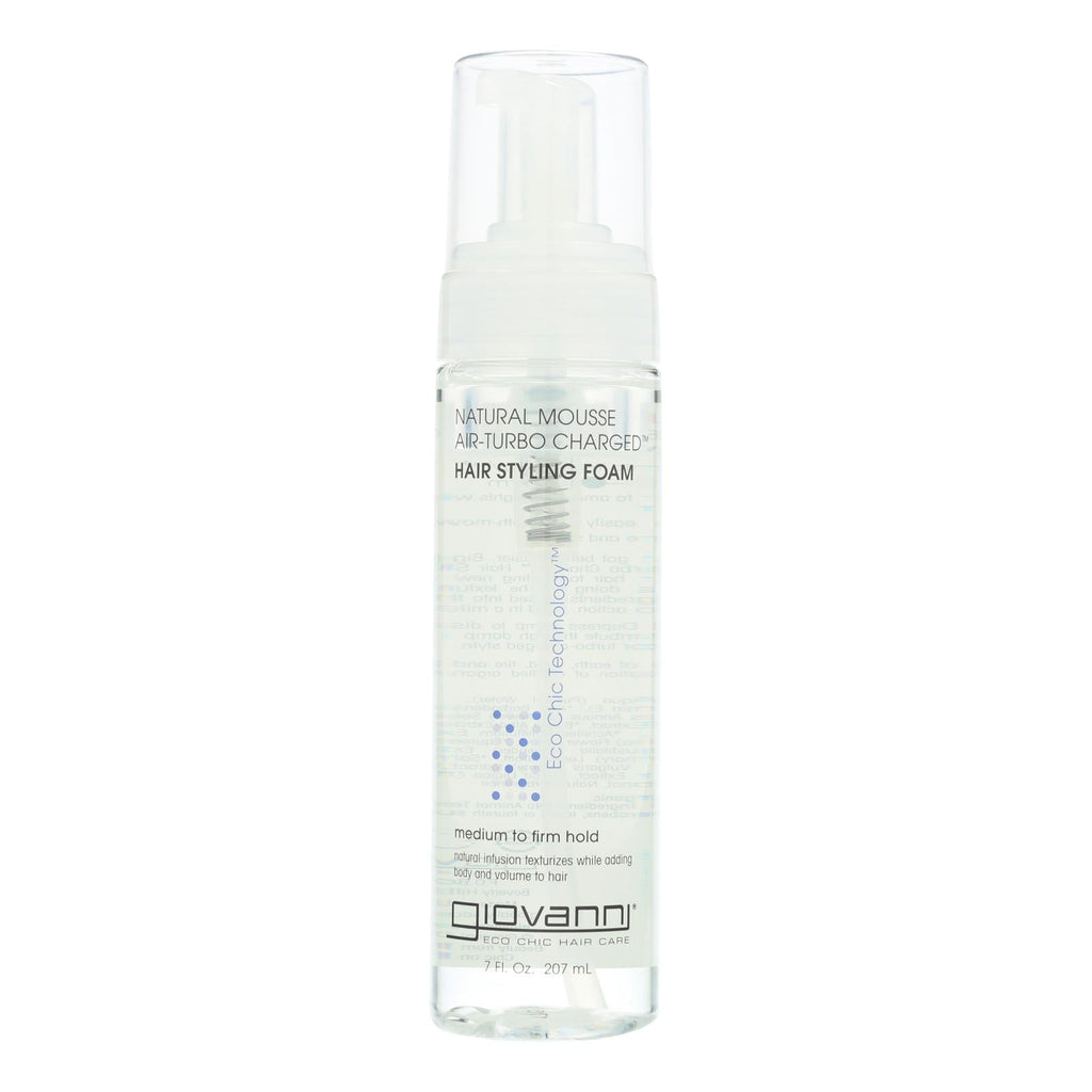 Giovanni Air-Turbo Charged Natural Styling Mousse, 7 oz.
