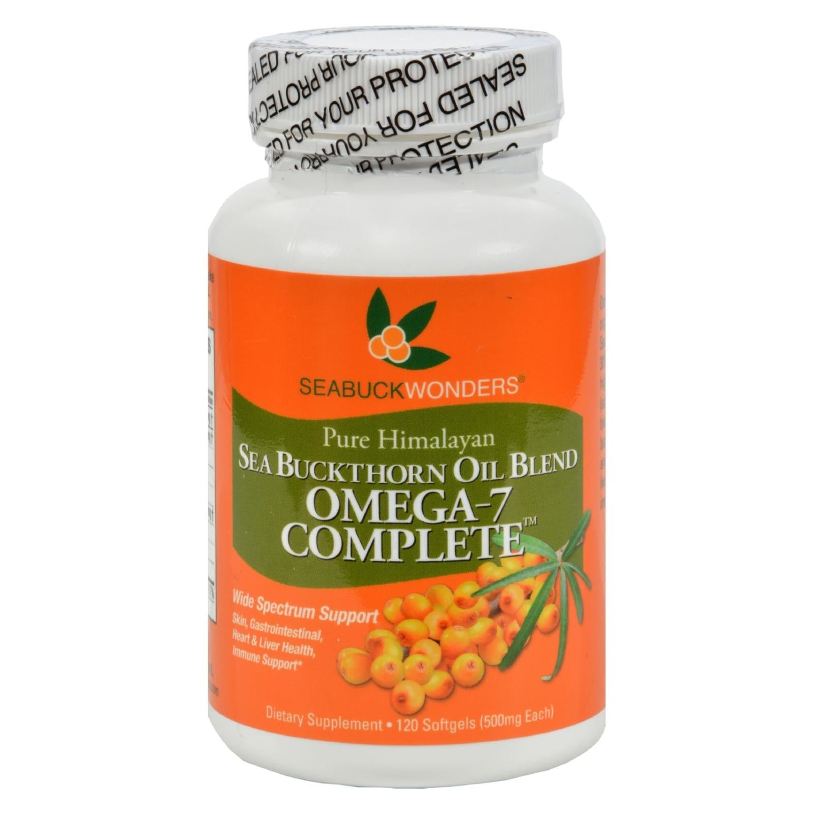Seabuck Wonders Sea Buckthorn Oil Blend - 120 Softgels, 500mg