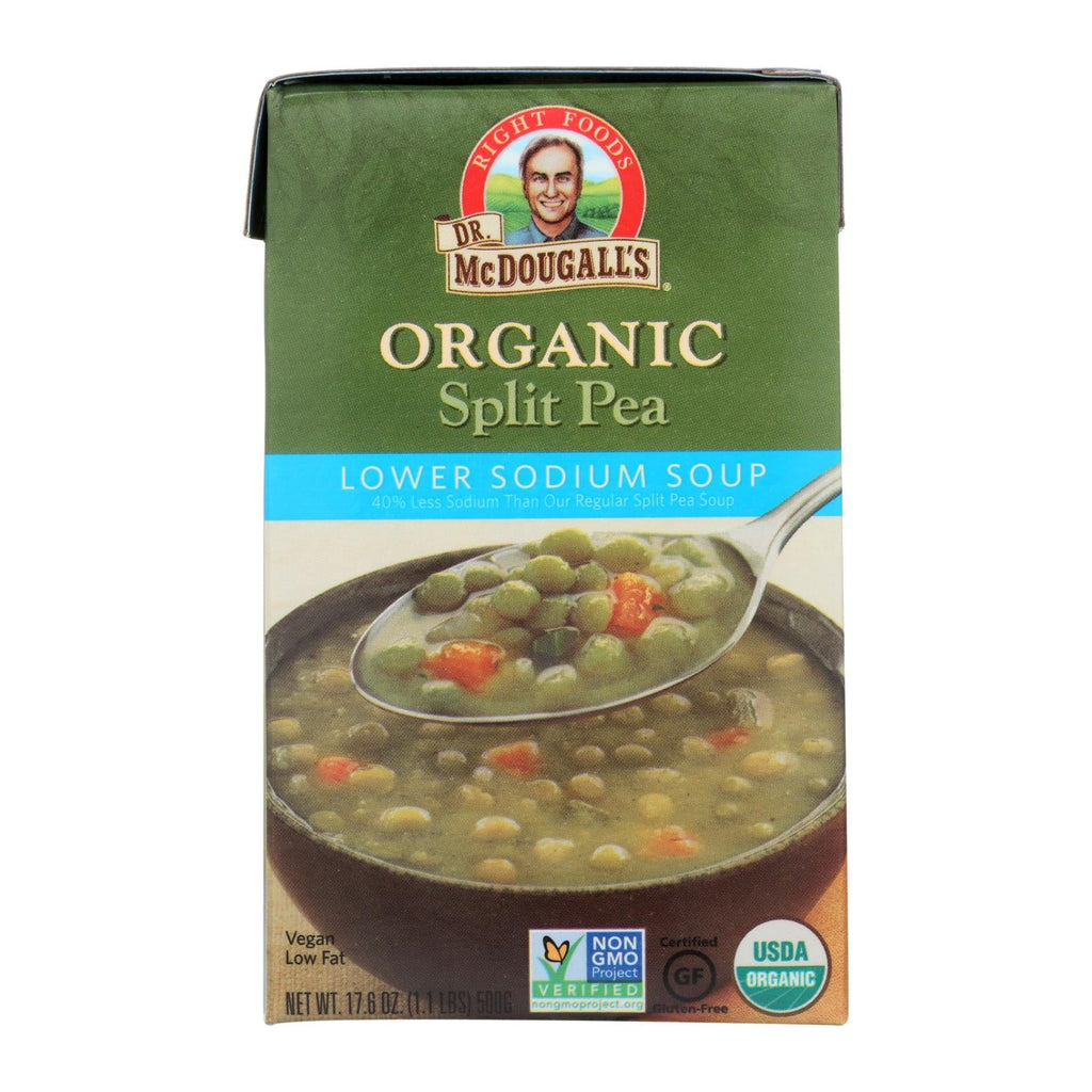 Dr. McDougall's Organic Low Sodium Split Pea Soup (6 x 17.6 Oz. Cans)
