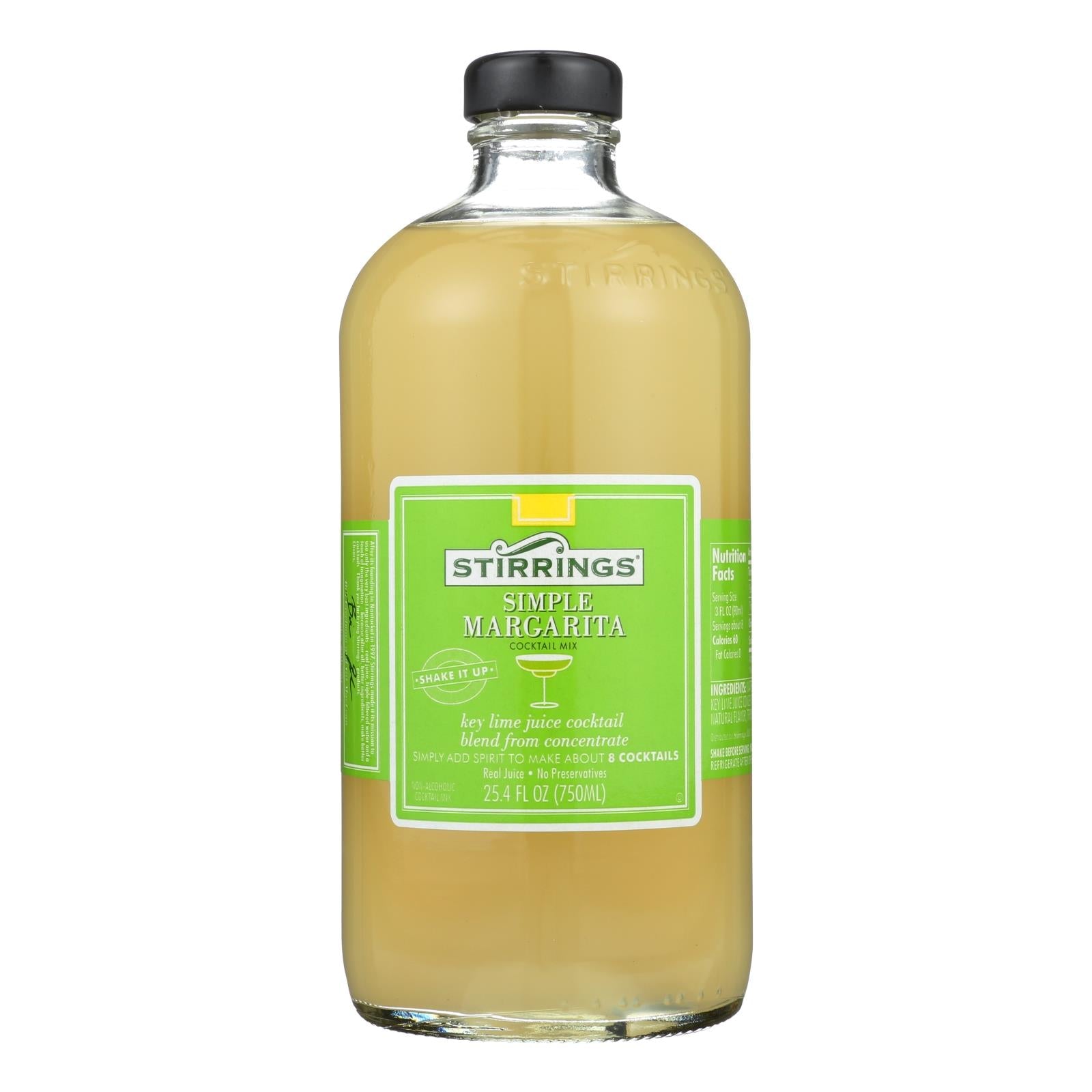 Stirrings Margarita Cocktail Mixer (Pack of 6 - 750 mL)