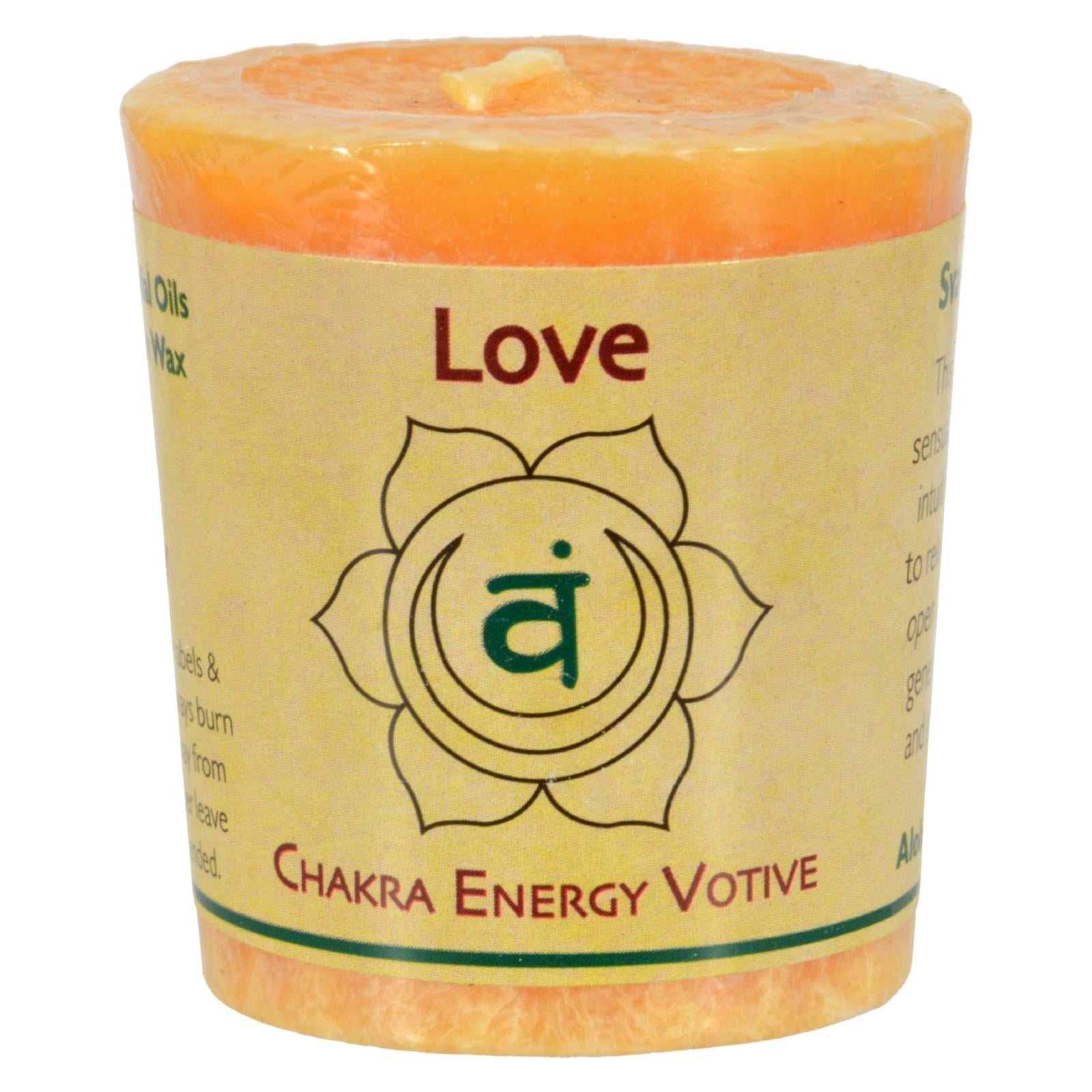 Aloha Bay Chakra Votive Candles for Love and Harmony (Pack of 12 - 2 Oz.)