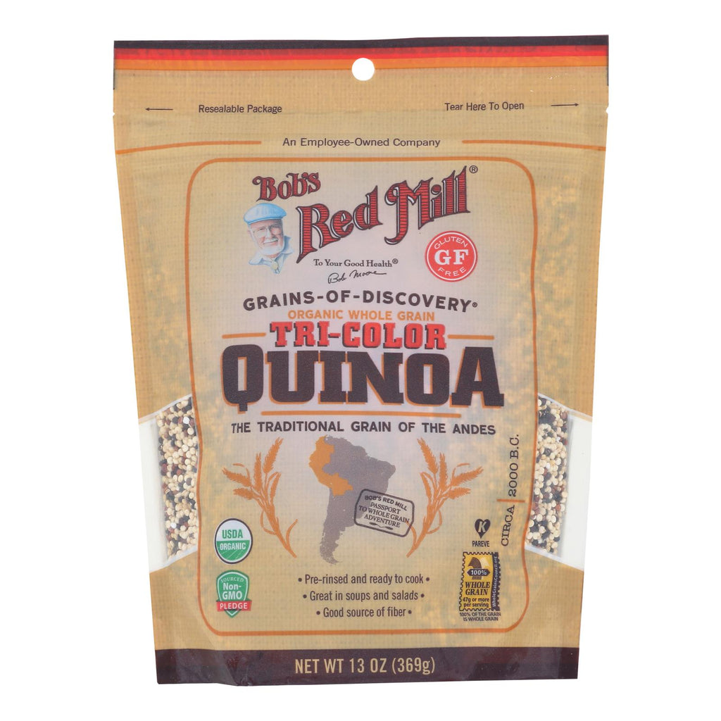 Bob's Red Mill Tri-Color Quinoa  13 oz| 5-Pack, Gluten-Free, Non-GMO, Whole Grain