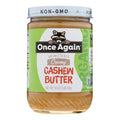 Once Again Roasted Salted Cashew Butter (Pack of 6 - 16 oz.)