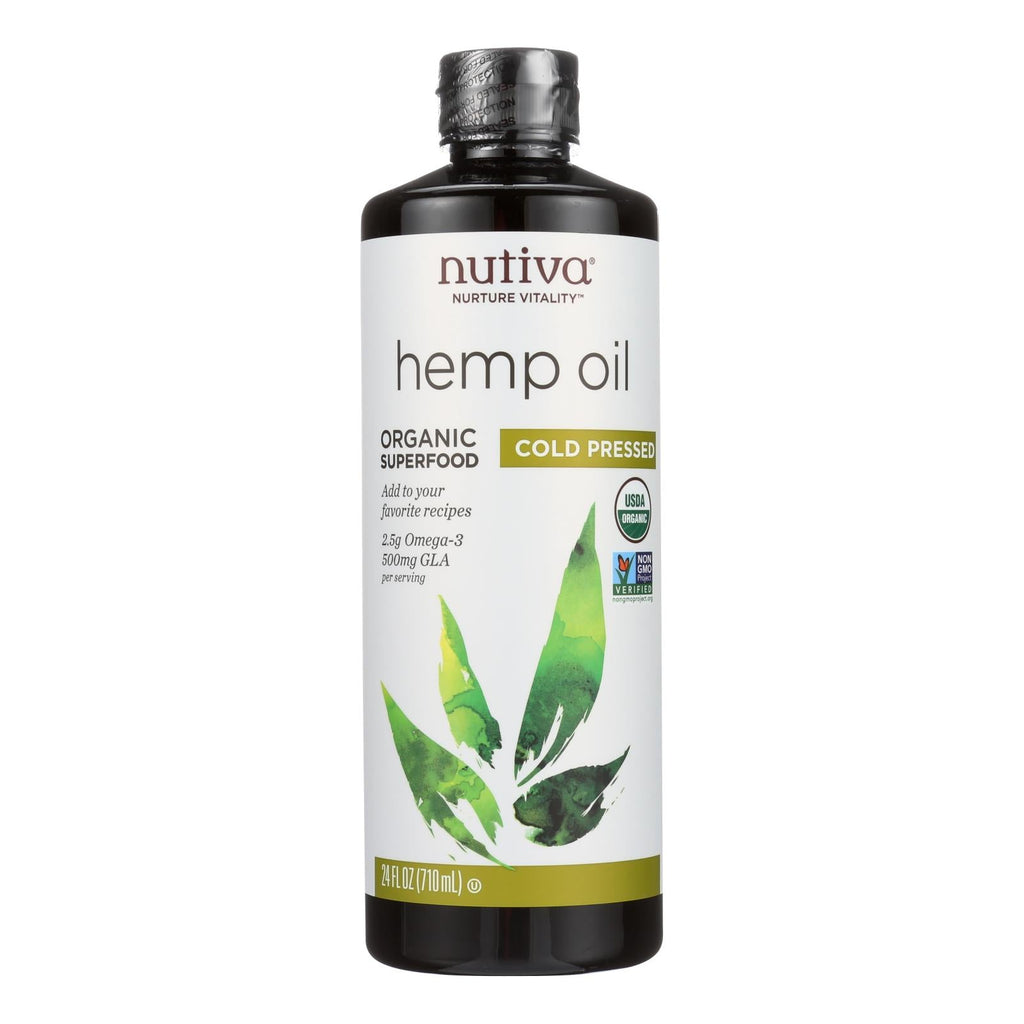 Nutiva Organic Cold-Pressed Hemp Oil, 24 FL. OZ.