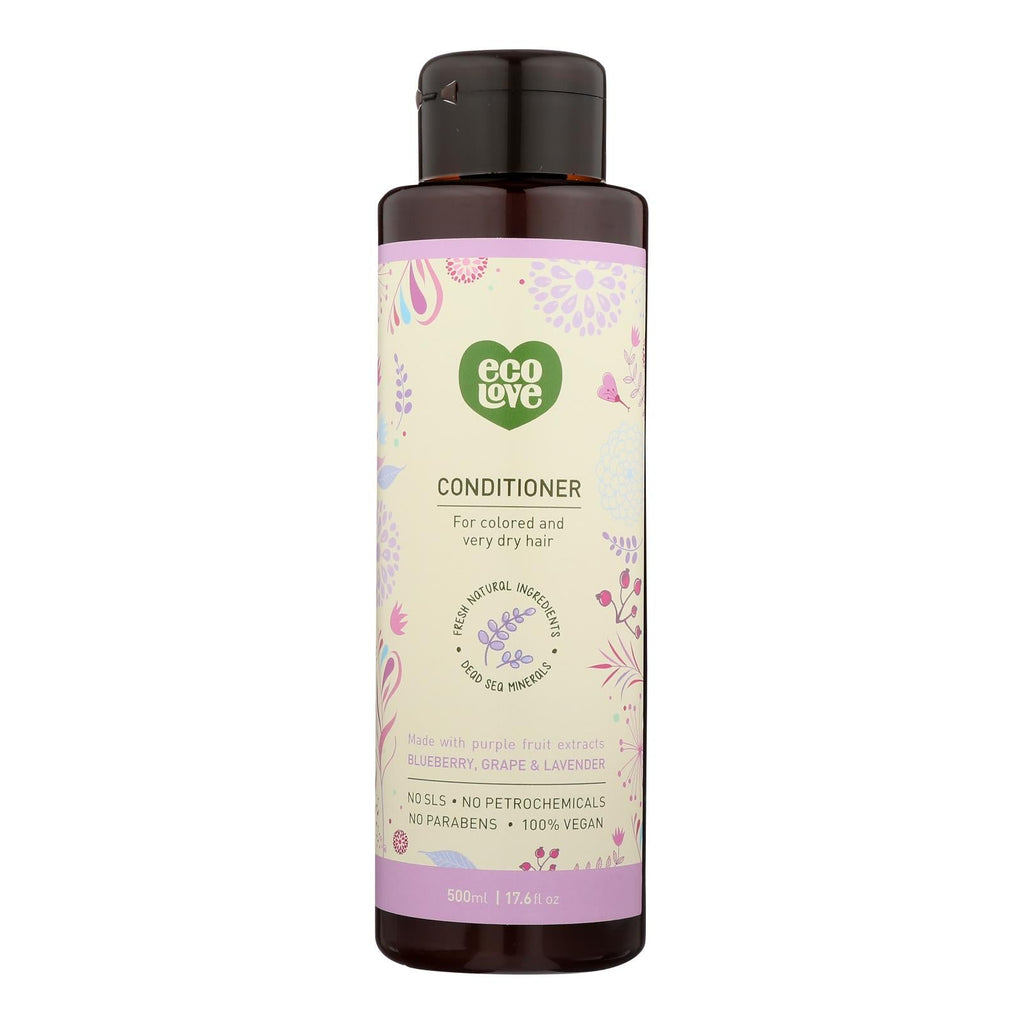 Ecolove Purple Fruit Conditioner for Color-Treated, Dry Hair - 17.6 Fl Oz