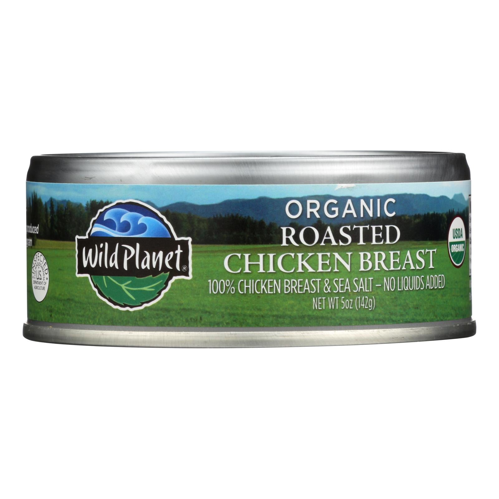 Wild Planet Organic Roasted Chicken Breast, 5 Oz. (Pack of 12)