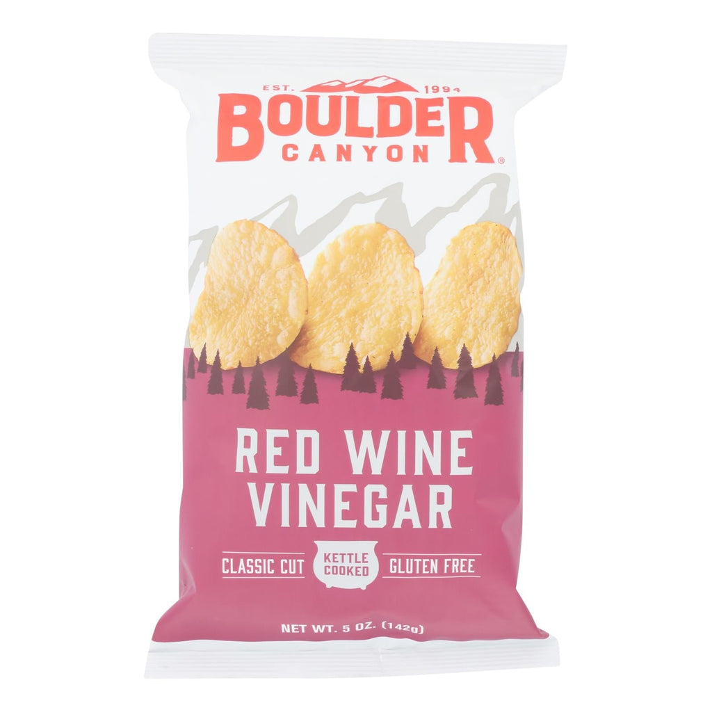 Boulder Canyon Kettle Chips Red Wine Vinegar (12 - 5 Oz. Bags)
