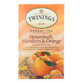 Twinings Herbal Honeybush, Mandarin & Orange Tea, Caffeine-Free, 20 Bags, Pack of 6
