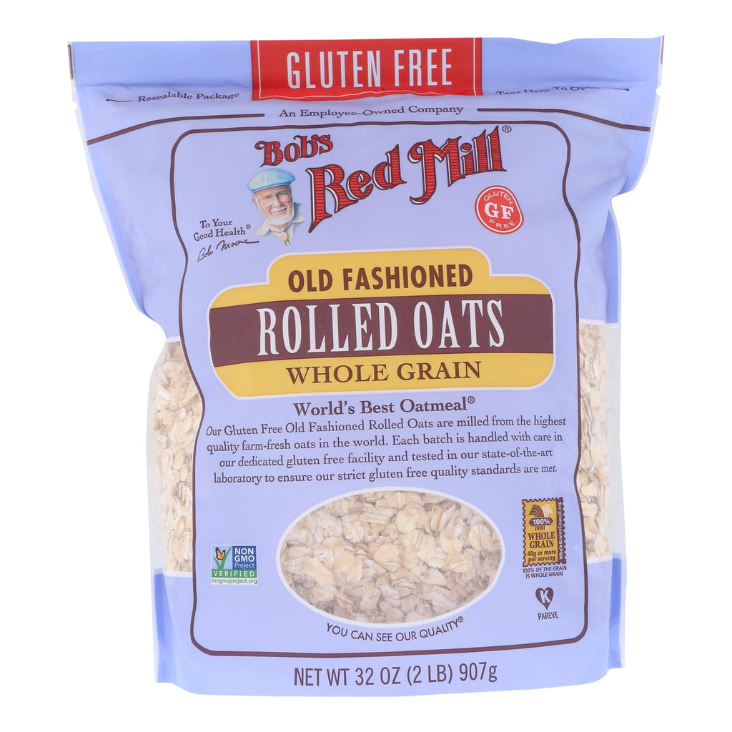 Bob's Red Mill Old Fashioned Rolled Oats (Pack of 4 - 32 Oz.) Gluten Free