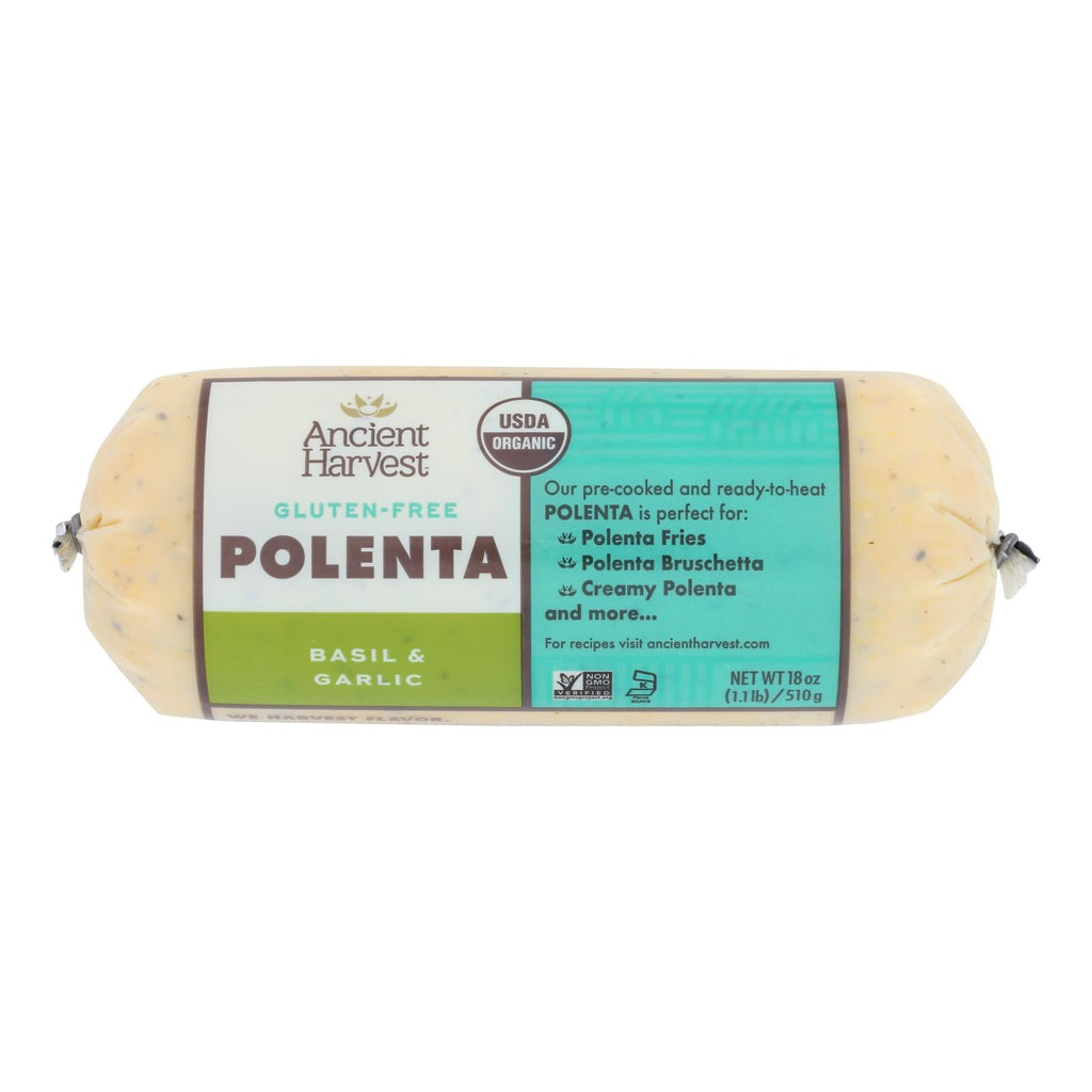 Food Merchants Organic Basil Garlic Polenta, 12 Pack - 18 Oz.