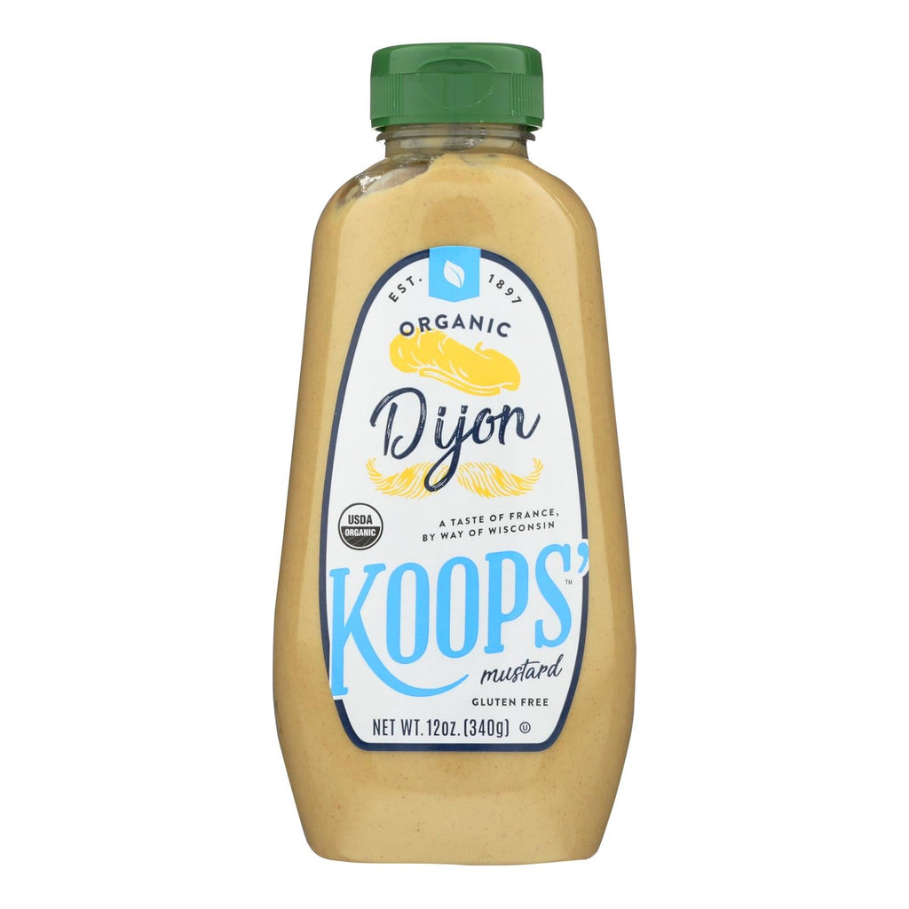 Koop's Organic Dijon Mustard, 12 Ounce Pack of 12