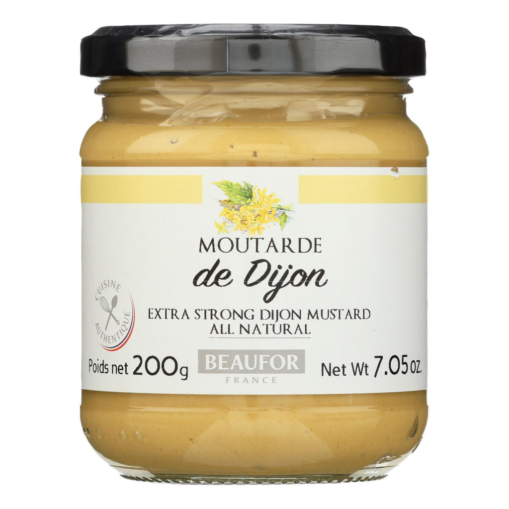 Beaufor Extra Strong Dijon Mustard, 7.05 Oz., Pack of 12, Premium French Mustard