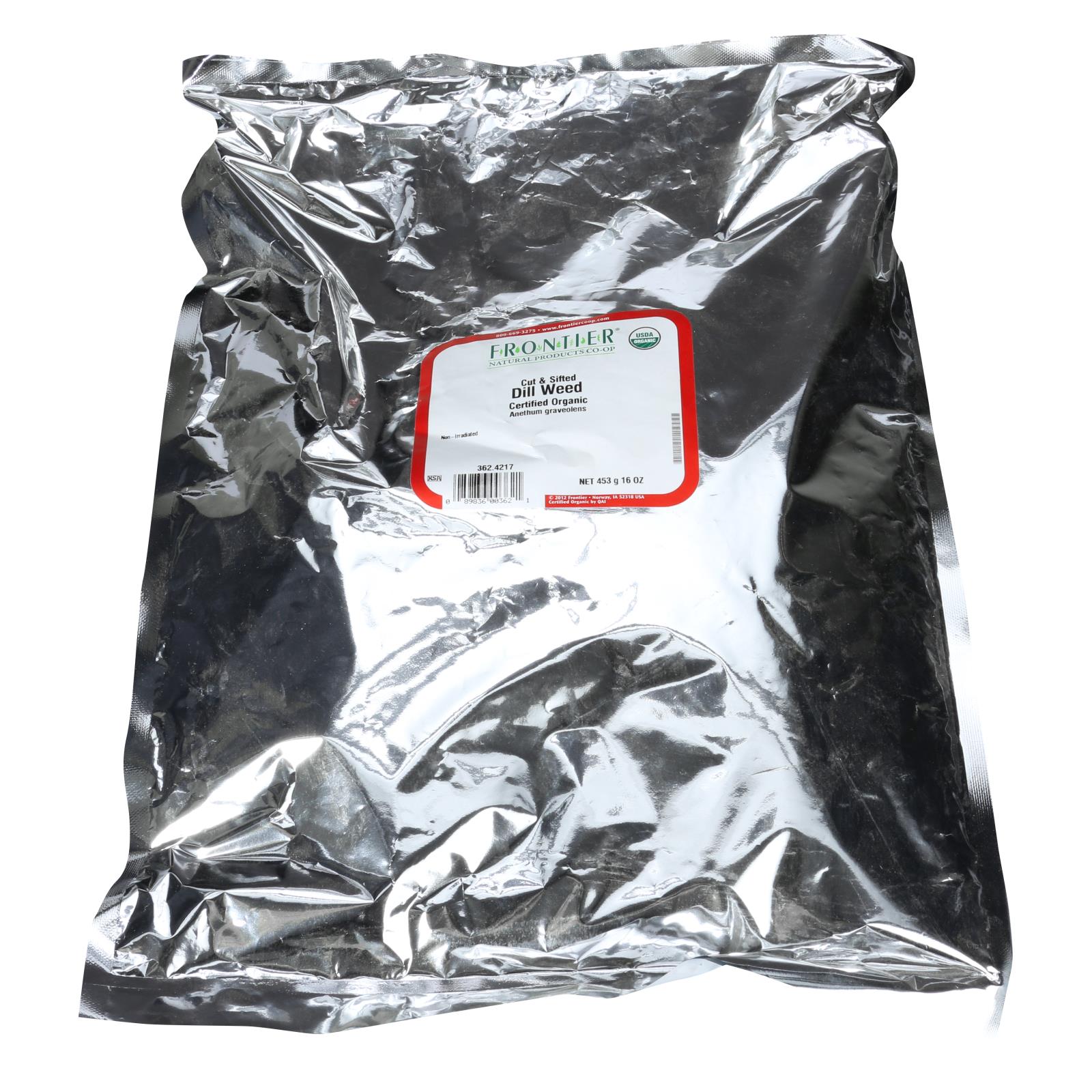 Frontier Herb - Organic  - Dill Weed, 1 lb (Cut and Sifted)