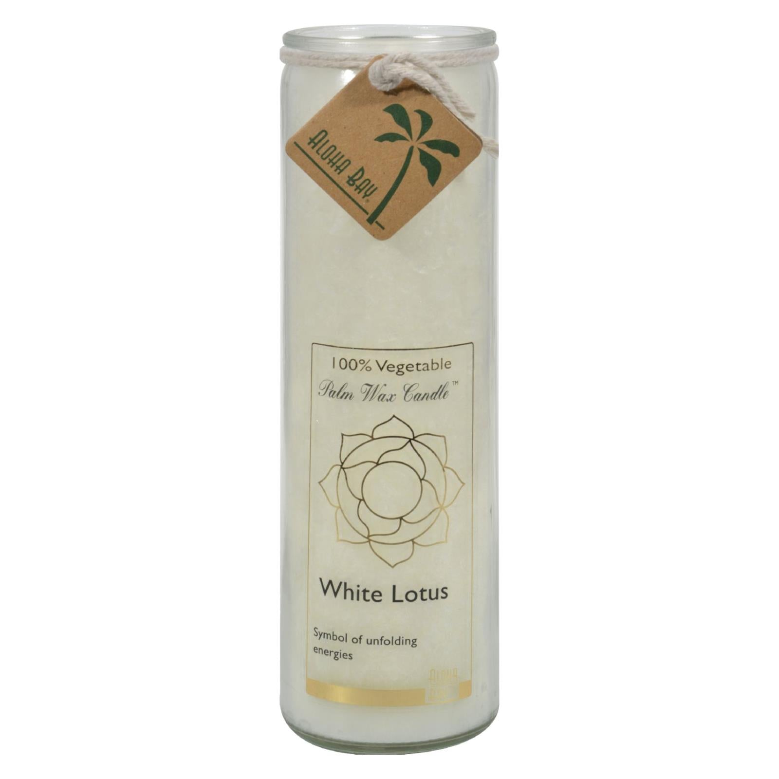Aloha Bay White Lotus Chakra Jar Candle - 11 Oz