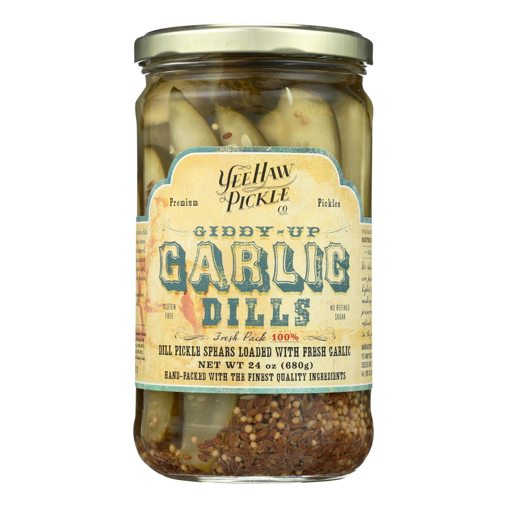 Giddy Up Garlic Yee-haw Pickle Dills, Pack of 6, 24 Oz.