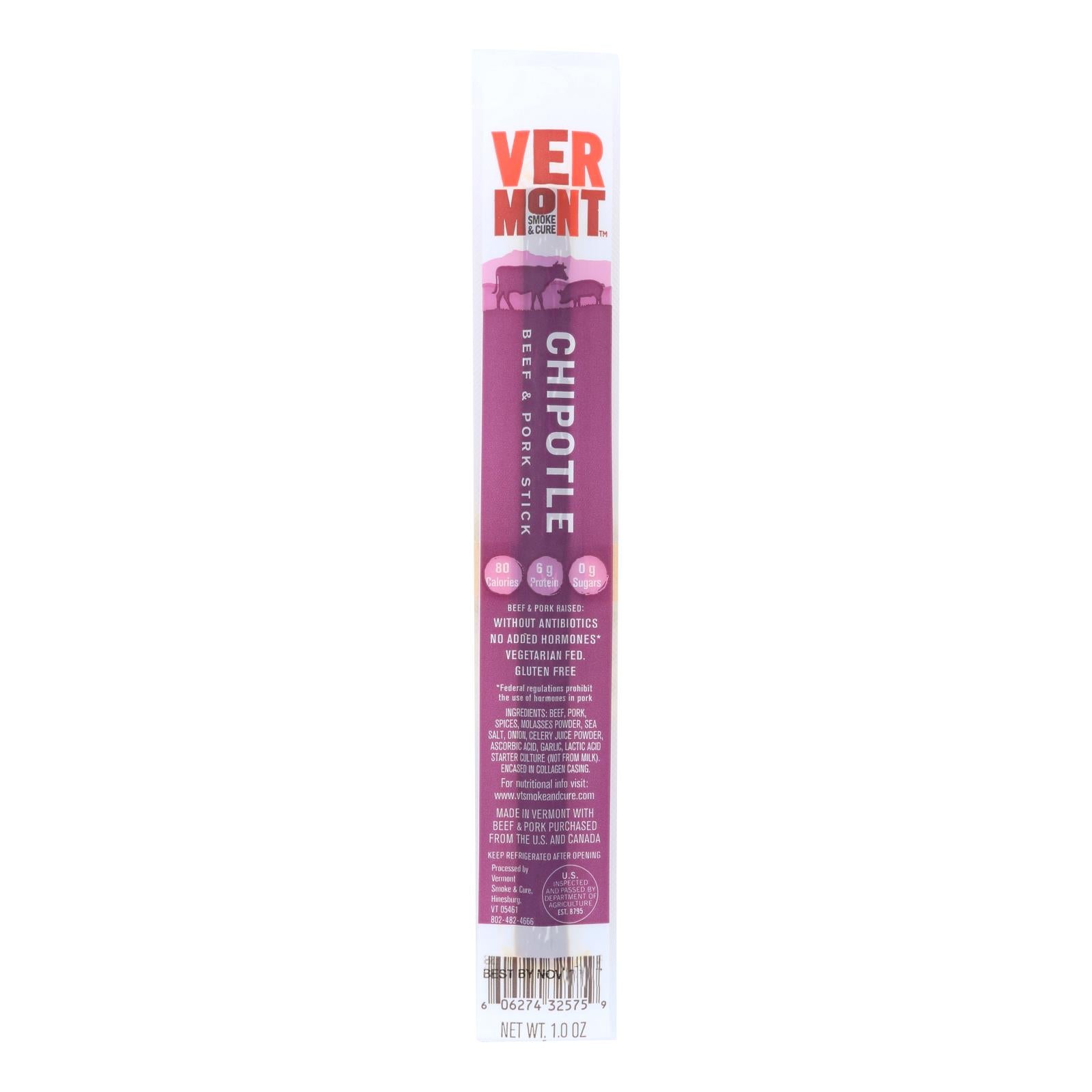 Vermont Smoke and Cure Chipotle Realsticks (Pack of 24) 1 Oz