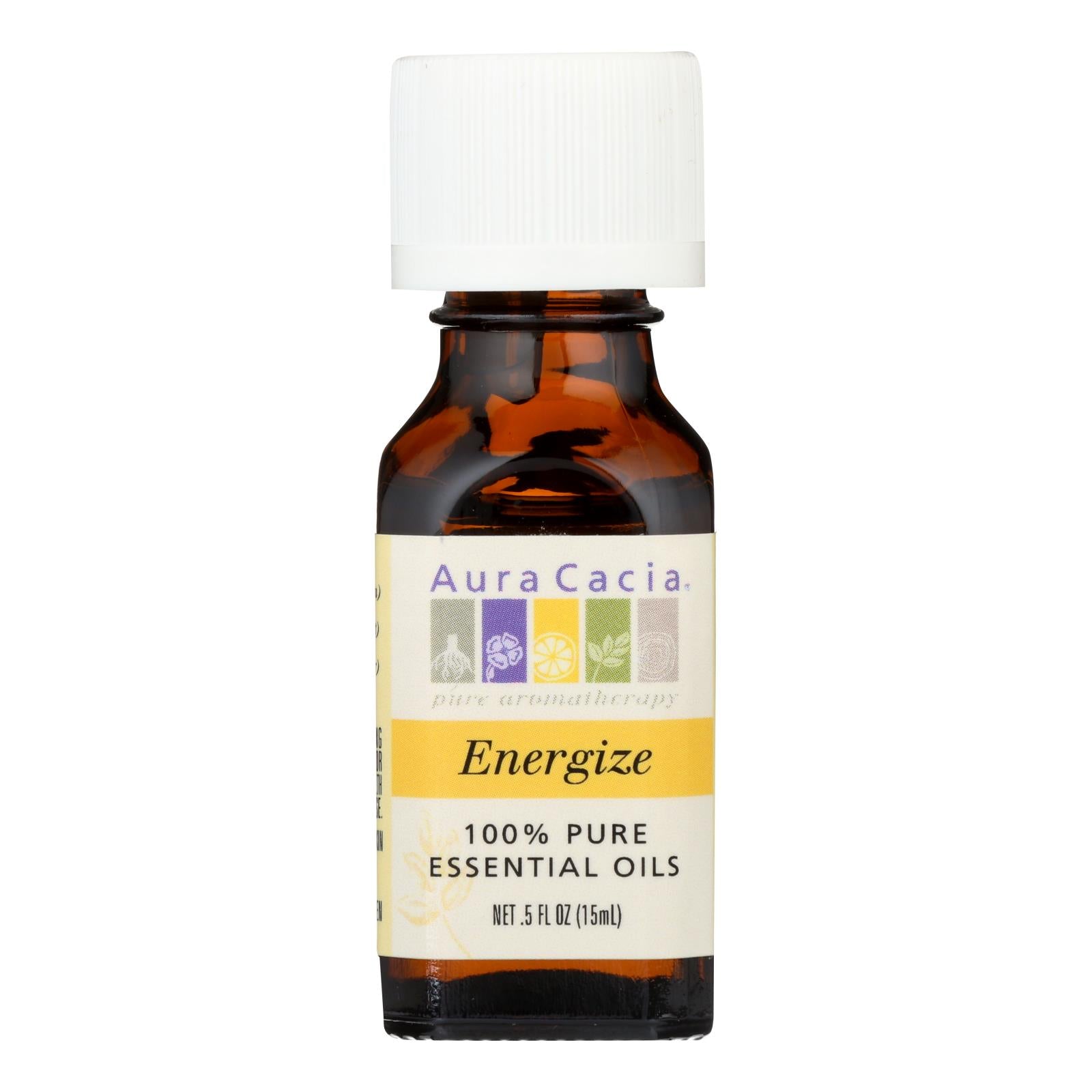 Aura Cacia Energize Pure Essential Oil 0.5 Fl Oz