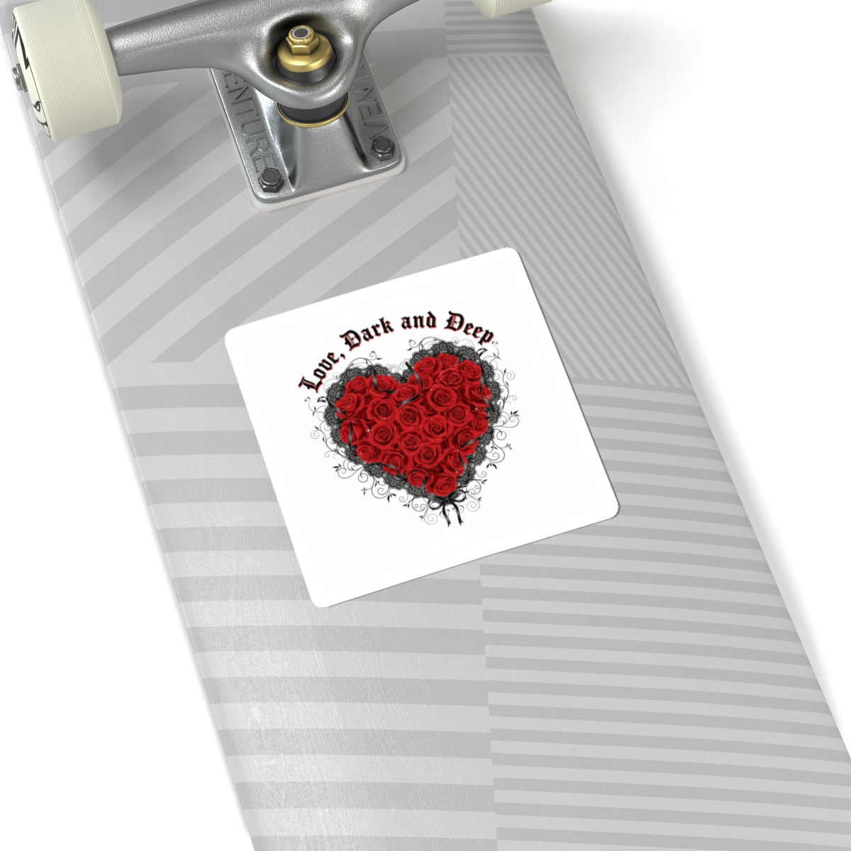 Love Dark and Deep Heart Sticker | gothic romance, 80s nostalgia