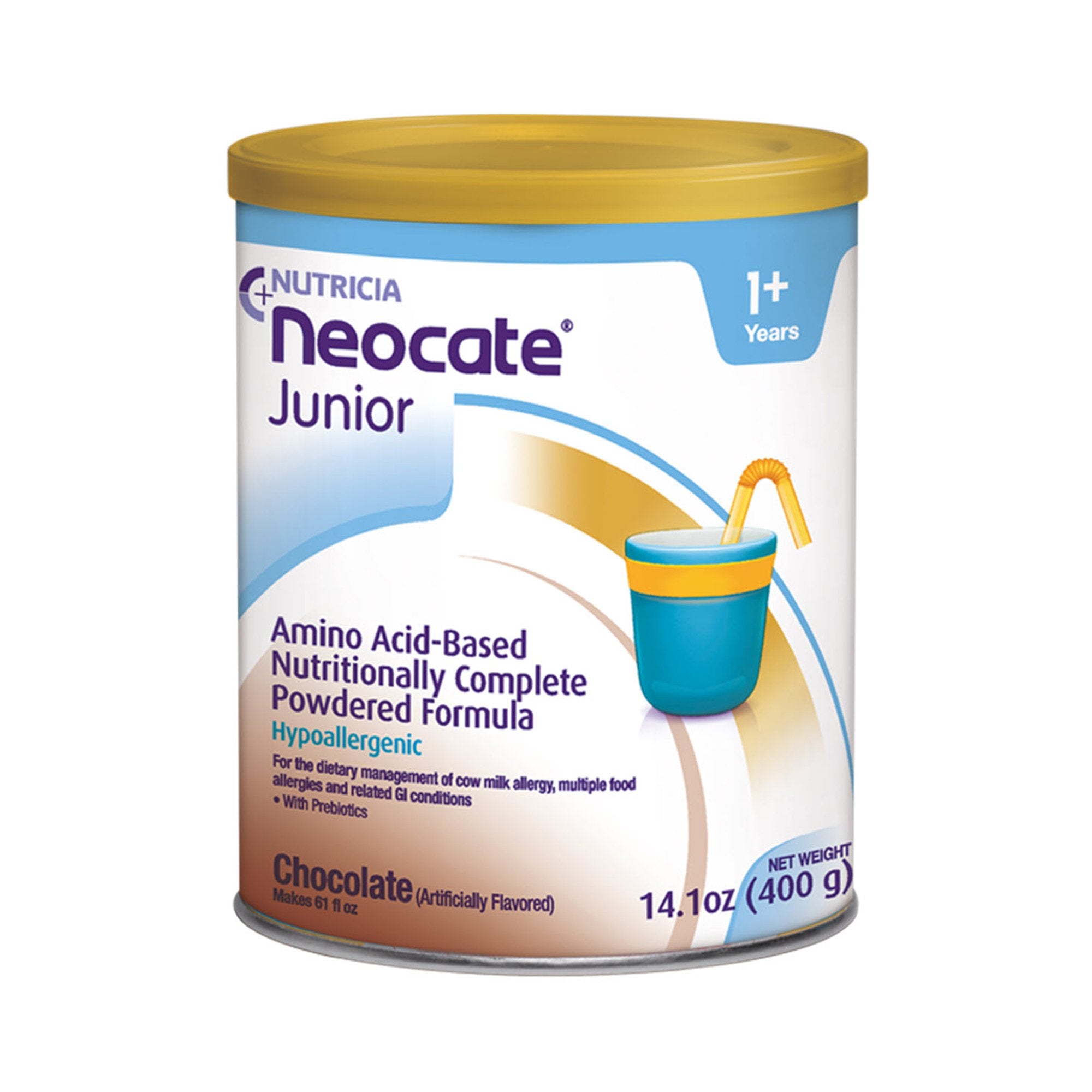 Neocate® Junior Amino Acid–Based Powdered Formula, Chocolate, 14.1-ounce can 133283