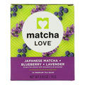 Matcha LOVE Japanese Matcha Blueberry Lavender Tea, Case of 6, 10 Tea Bags