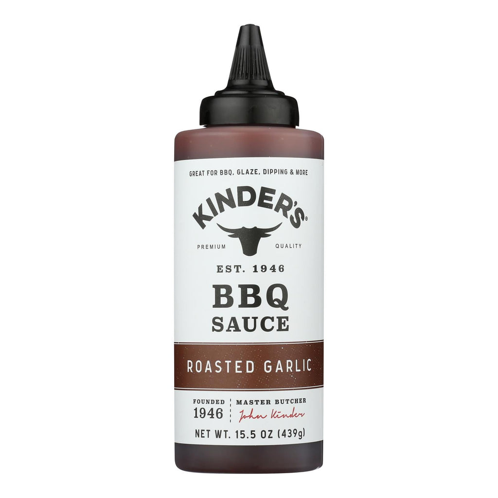 Kinder's Roasted Garlic Barbecue Sauce, Case of 6, 15.5 oz