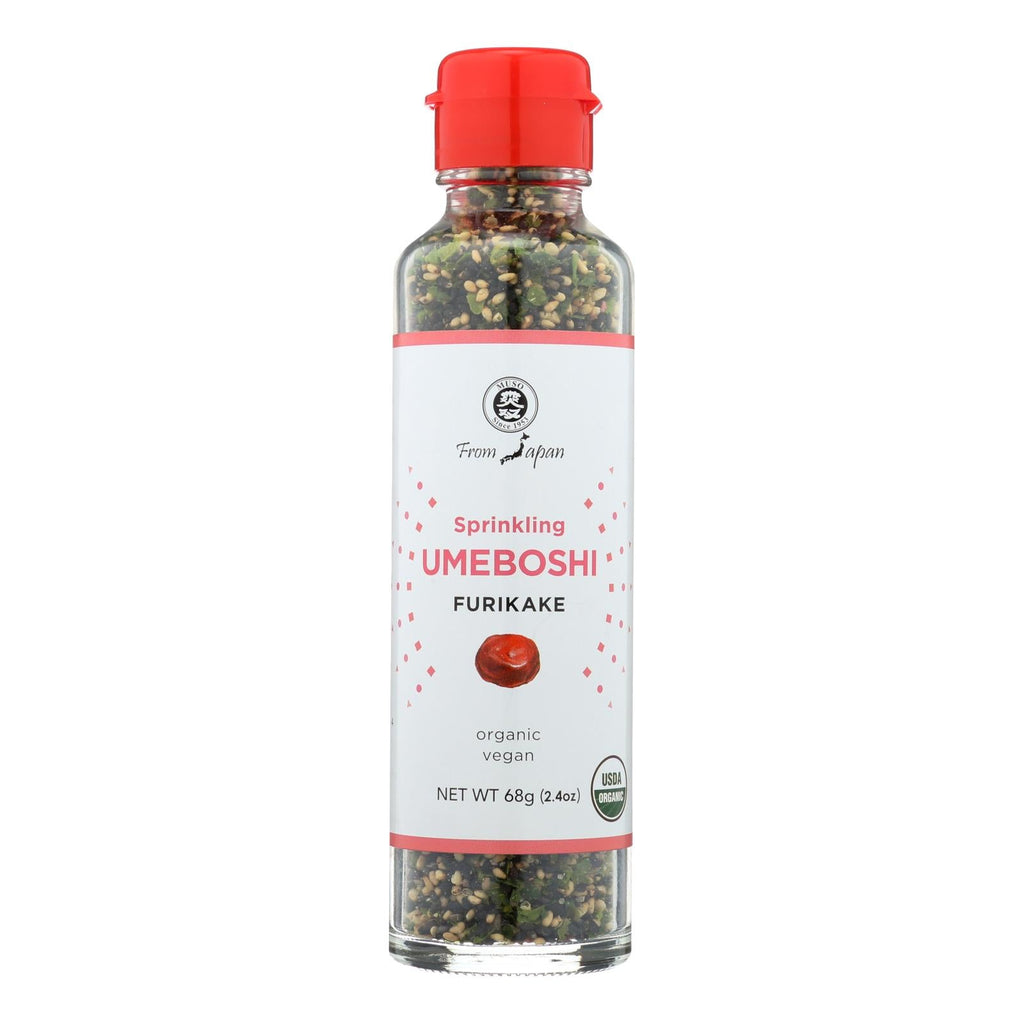 Muso From Japan Organic Umeboshi Furikake Sprinkle, Case of 6, 2.4 Ounce Packs