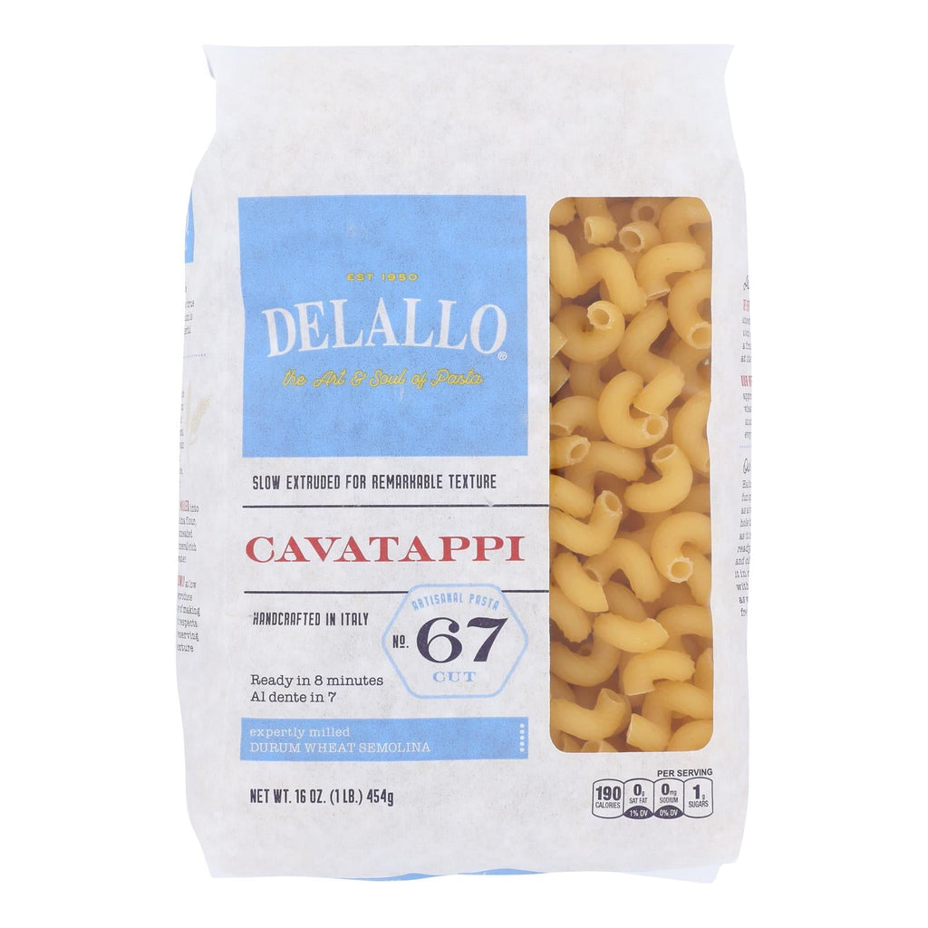 DeLallo Cavatappi Pasta, Case of 8, 16 Ounce