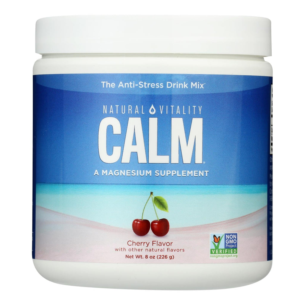 Natural Vitality Calm Cherry Magnesium Powder, 8 Oz