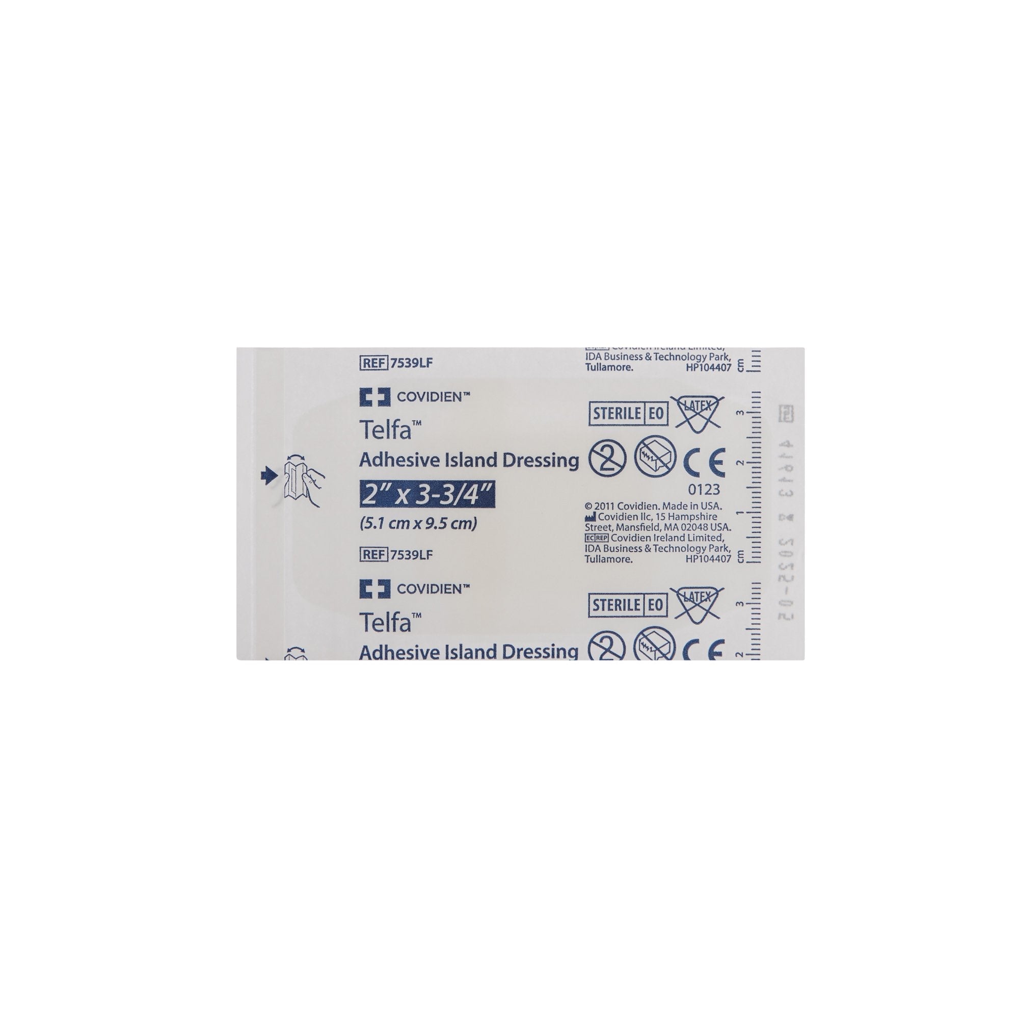 Telfa™ White Adhesive Strip, 2 x 3-3/4 Inch 7539LF