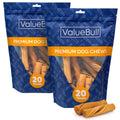 ValueBull USA Pig Skin Twist Rolls for Dogs, 4-5 Inch, Smoked, 50 Count