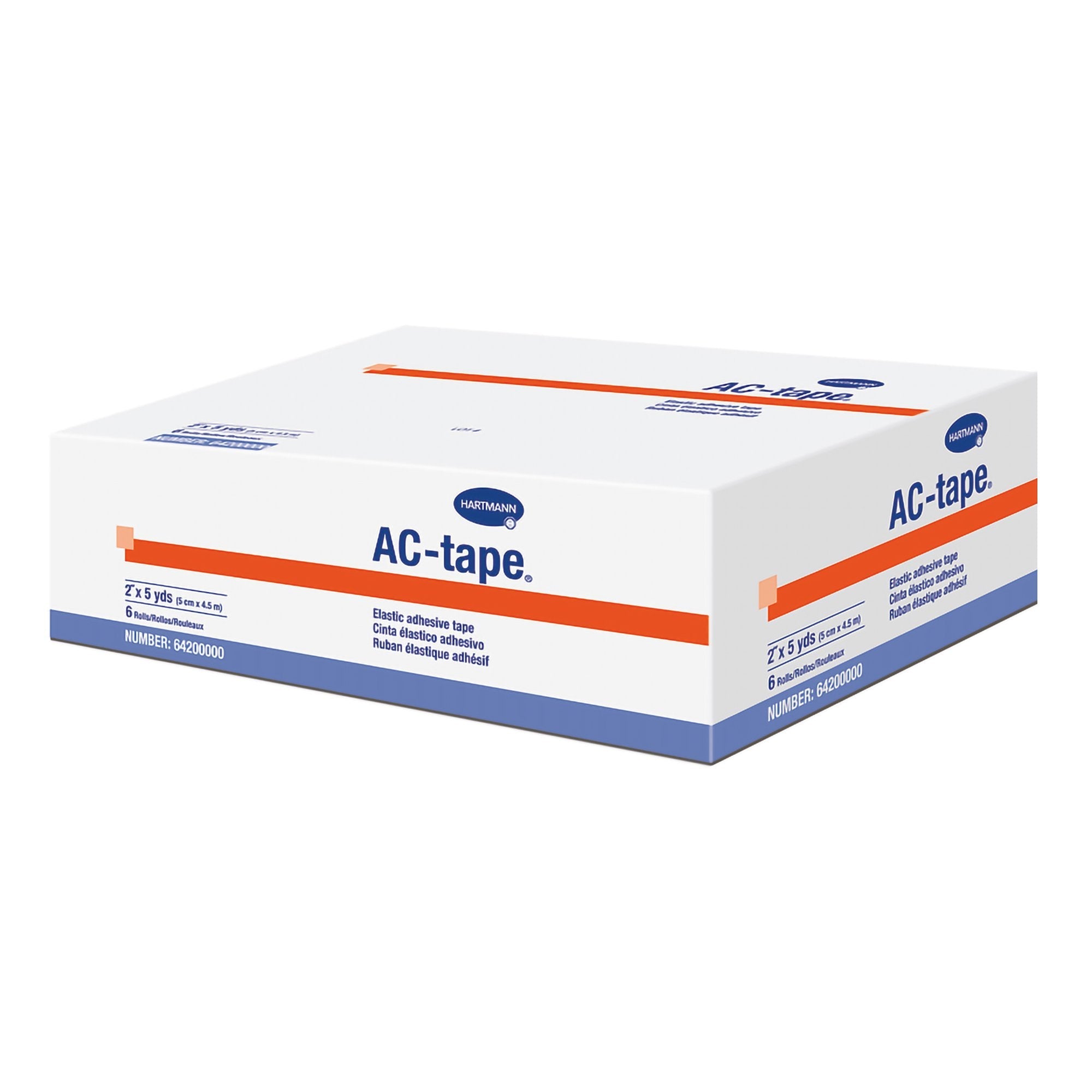 AC-tape® Cotton Elastic Tape, 2 Inch x 5 Yard, Tan 64200000