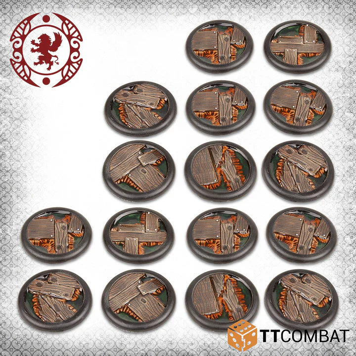 Carnevale - TTCGR-ACC-021 - 30mm Sunken Wood Bases