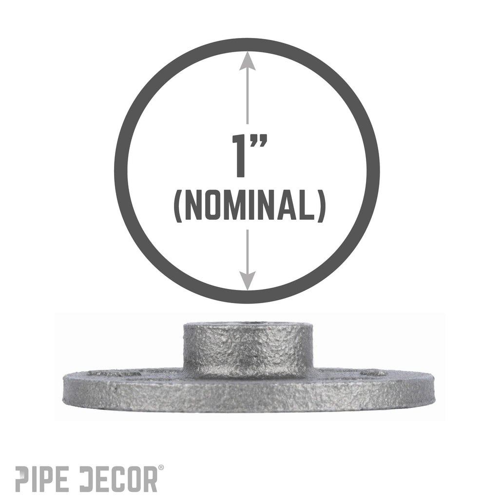 1 in. Black Floor Flange