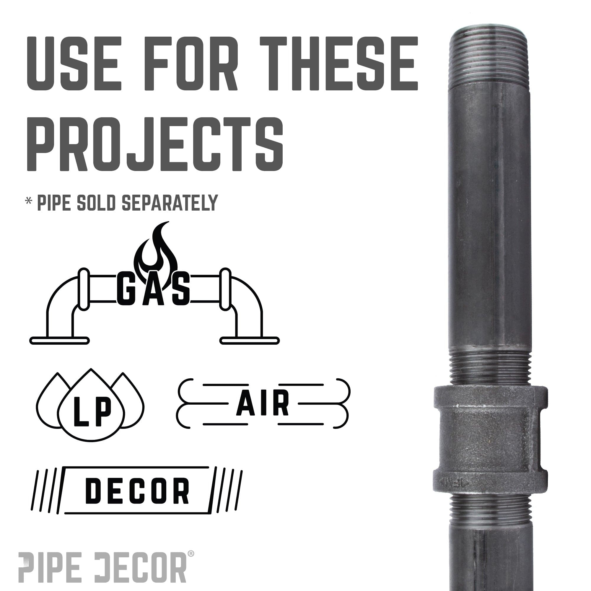 2 in. Black Coupling
