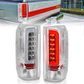 ANZO 1987-1996 Ford F-150 LED Taillights Chrome Housing Clear Lens (Pair) 311352