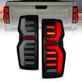 ANZO 23-25 Chevy Colorado Full LED Tail Lights Ignition Initiation / SeqSig Black - Pair 311491X