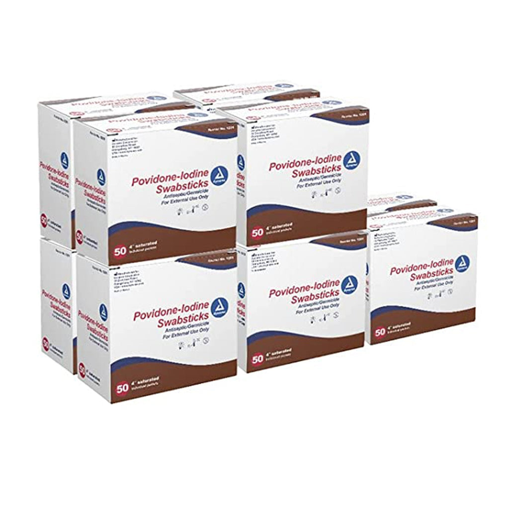 dynarex Povidone Iodine Impregnated Swabstick 1201