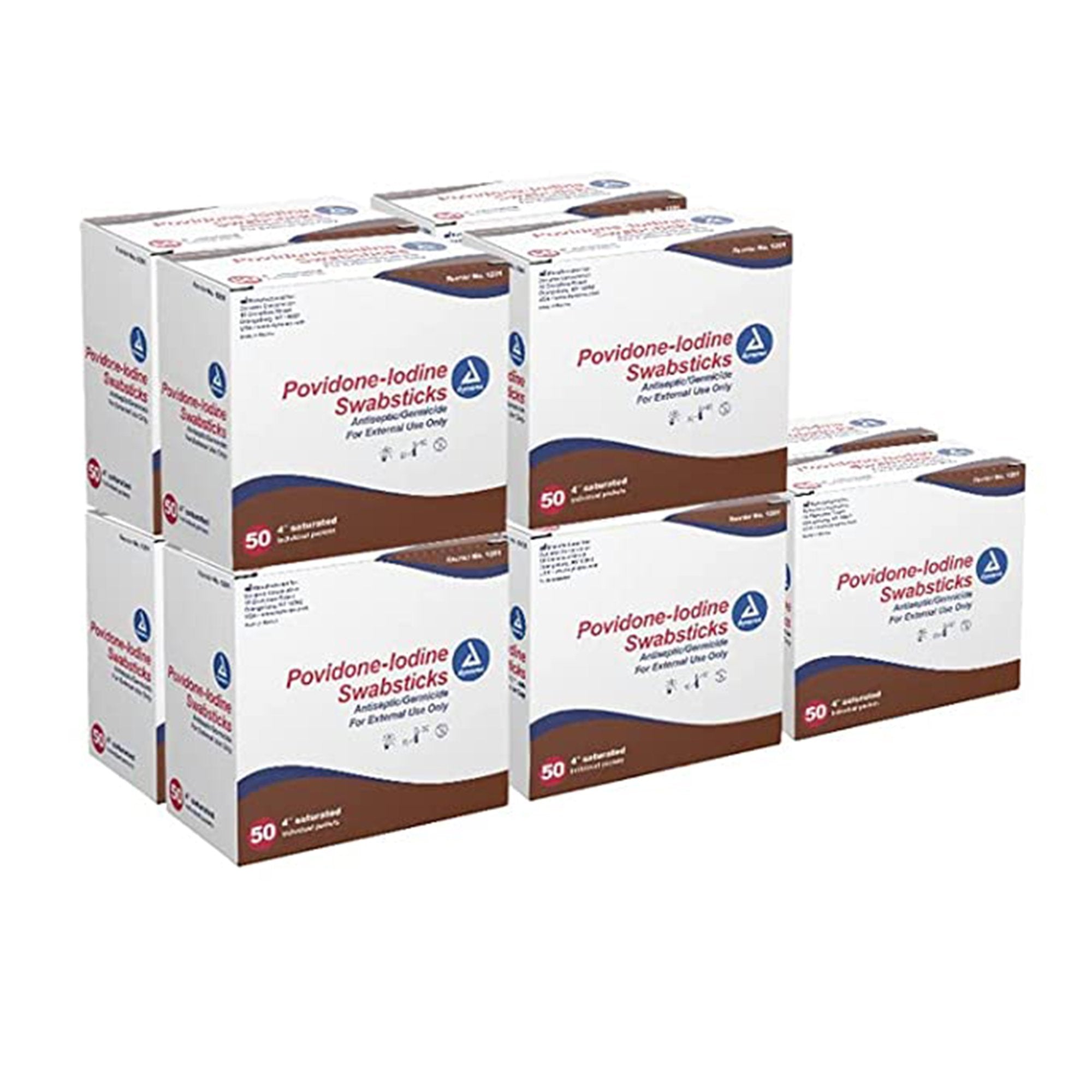 dynarex Povidone Iodine Impregnated Swabstick 1201